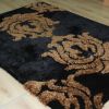 Damask shaggy 121 Black