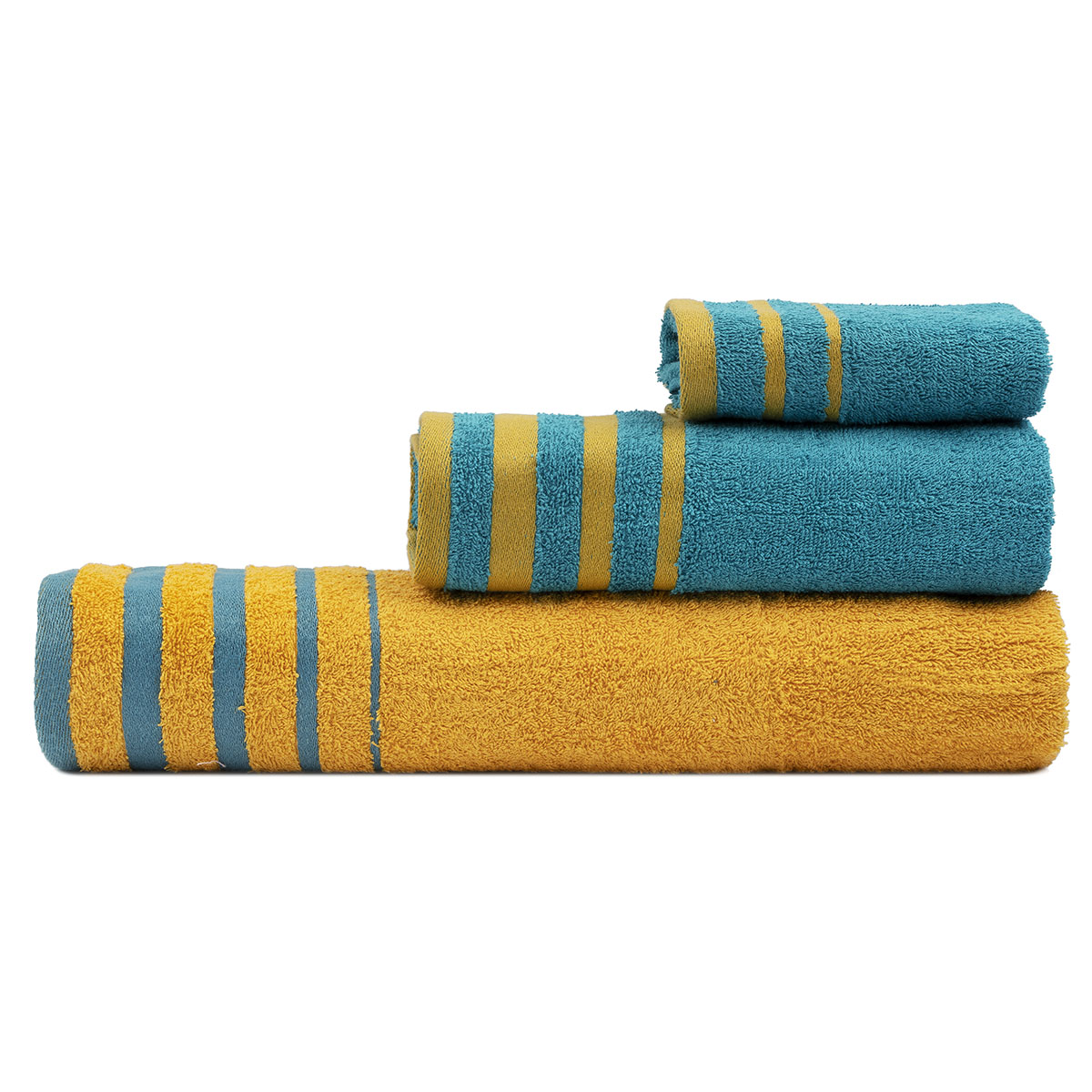 Σετ πετσέτες Art 3314  Σετ 3τμχ Κίτρινο,Βεραμάν  