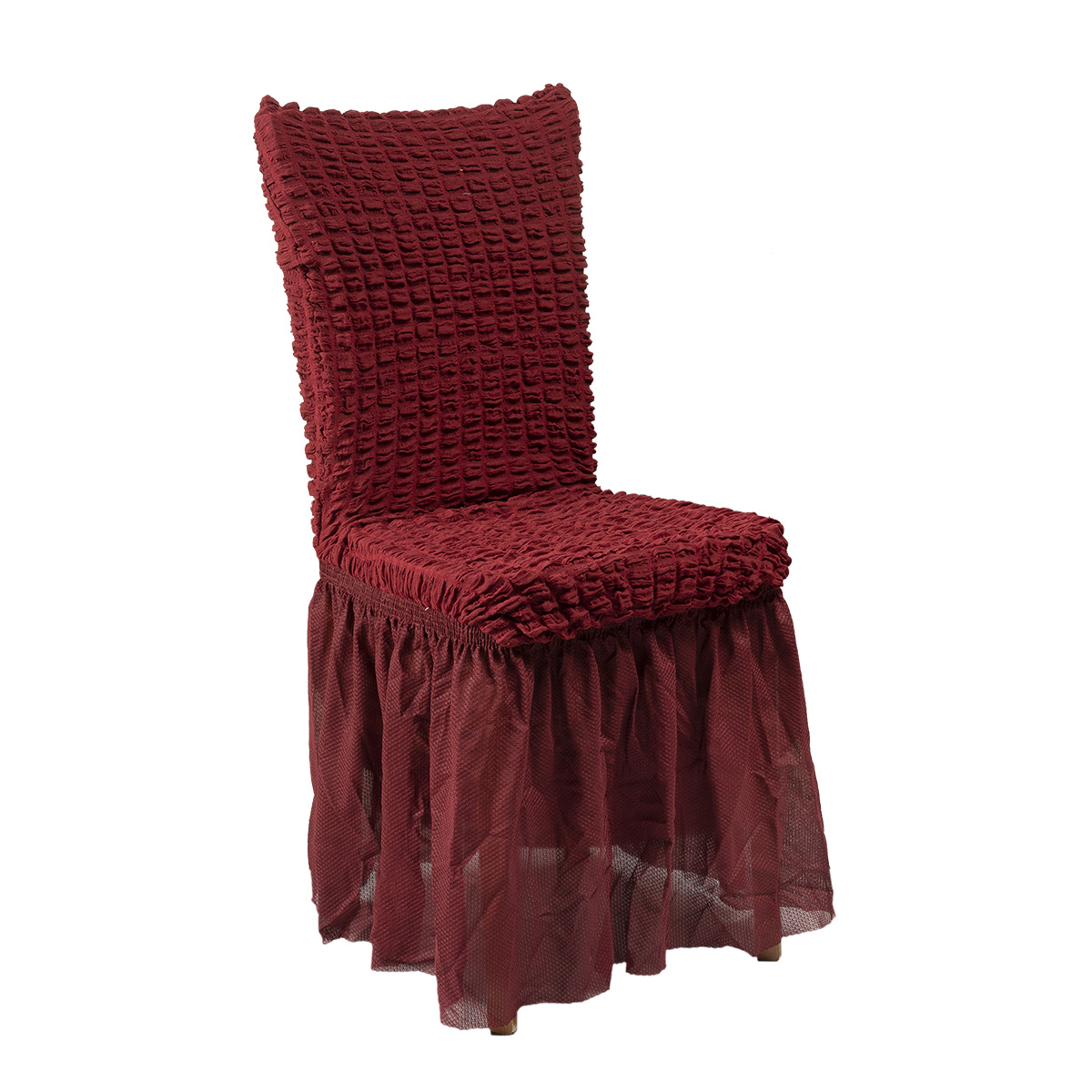 Ελαστιό κάλυμμα καρέκλας σετ 6τμχ Art 8525 Μπορντό  