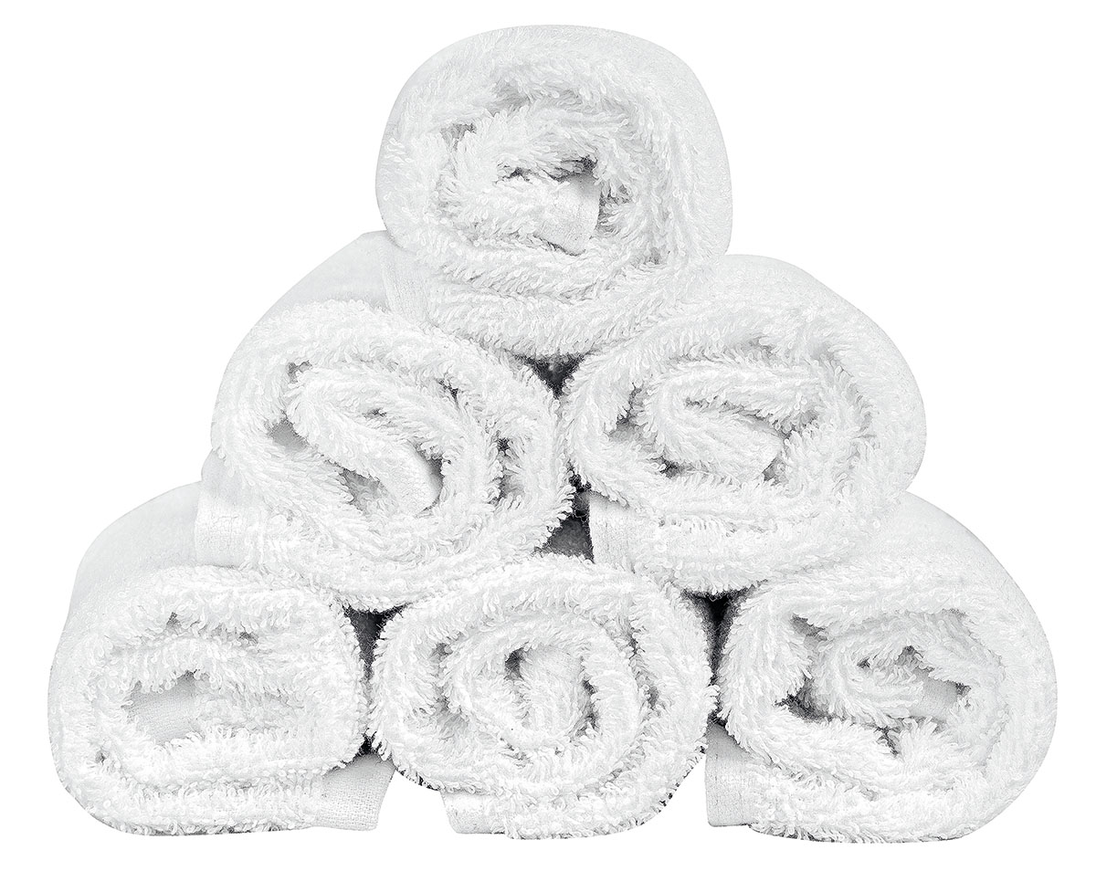 Πετσέτα Λαβέτα Ξενοδοχείου Smooth 500gsm plain 100% Cotton 30x30 Λευκό  