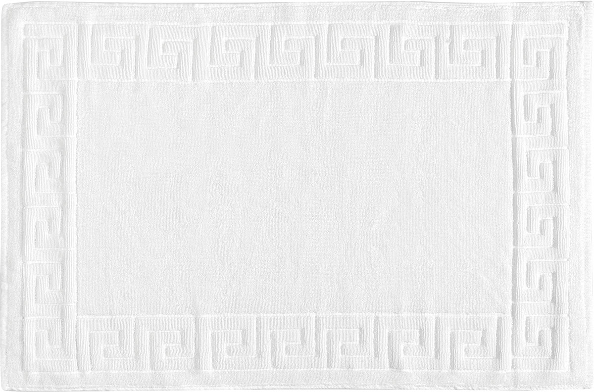 Ταπέτο μπάνιου Neron μαίανδρος 50x75 Λευκό  