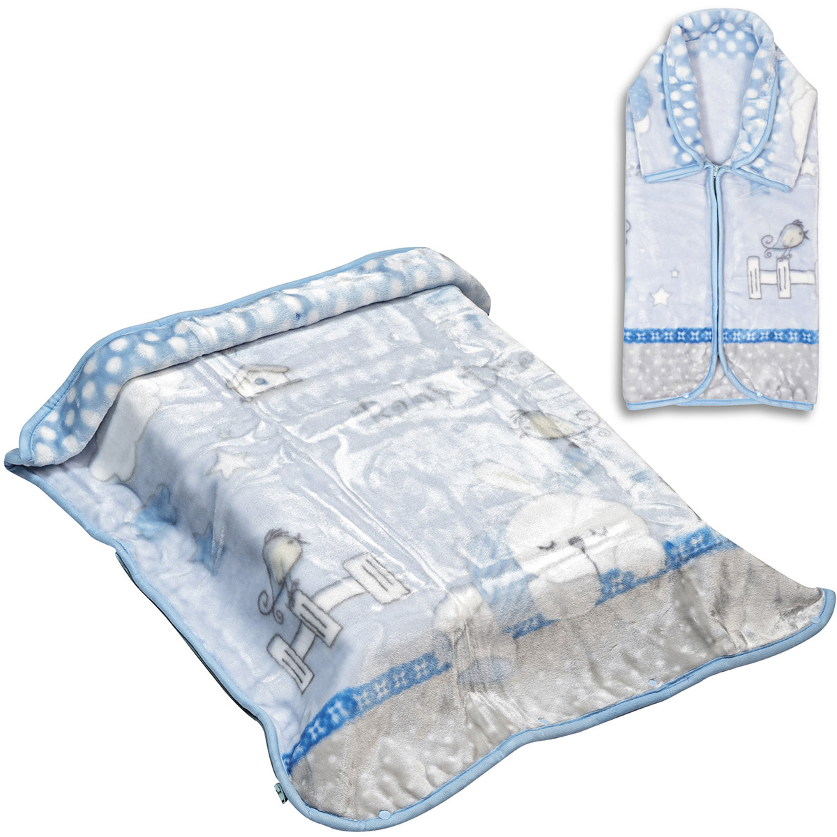 Κουβέρτα βρεφική - Υπνόσακος Art 5251 80x90 Μπλε  